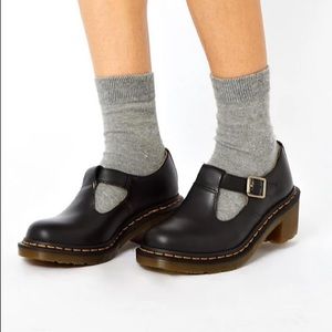 Dr. Martens Sophia Black heeled Mary Jane shoes